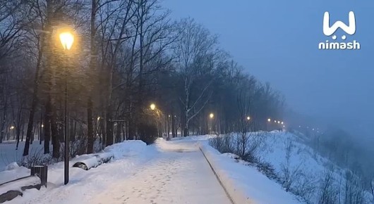 Снегопад накрывает Нижний