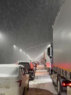 30-километровая пробка образовалась на трассе М-7 в Кстовском районе