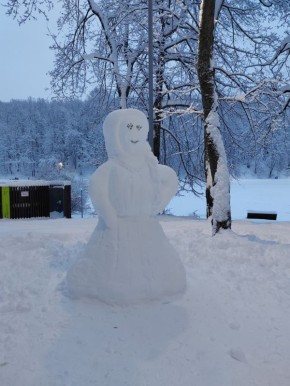 Снегопад разбудил фантазию нижегородцев